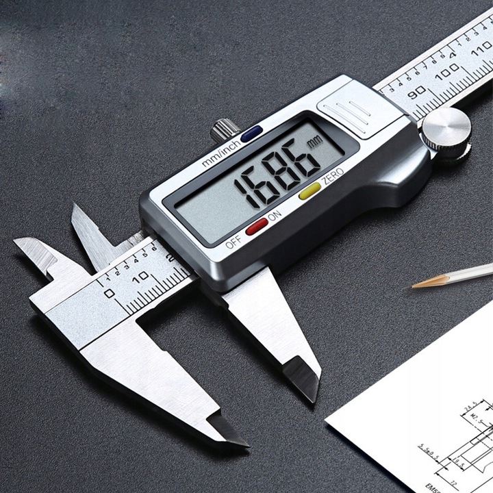 Suwmiarka elektroniczna ZE STALI NIERDZEWNEJ cyfrowa DOKŁADNA 0-150mm