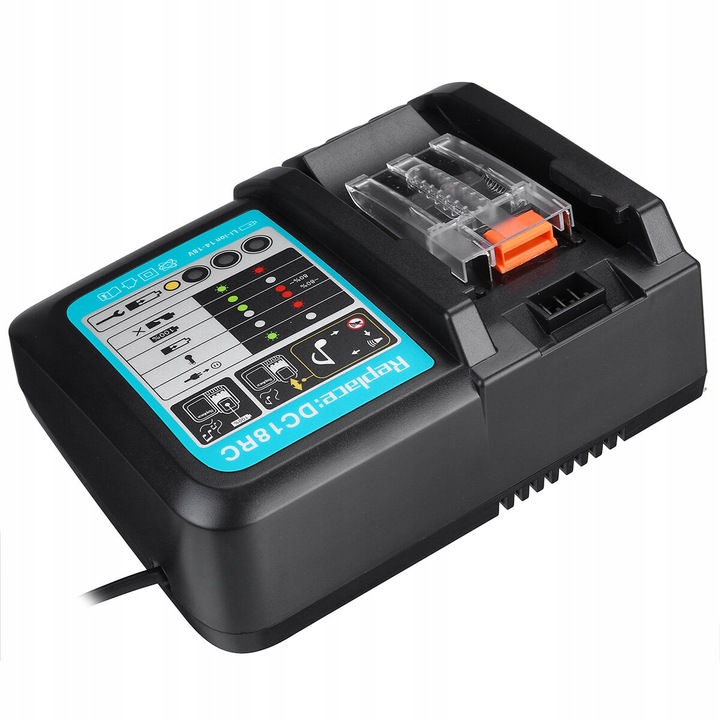 ŁADOWARKA DC18RC DO AKUMULATORA MAKITA BL1860, BL1850, BL1850B, BL1840