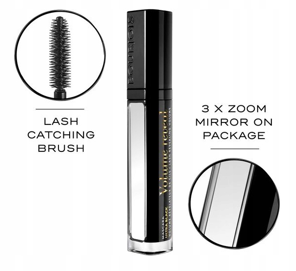 Bourjois Mascara Tusz do Rzęs Volume Reveal Ultra Black Czerń 22, 7,5 g