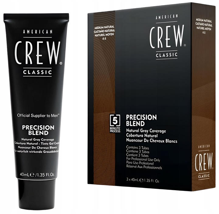 Odsiwiacz do Włosów American Crew Precison Blend Medium Natural 4-5 3x 40ml