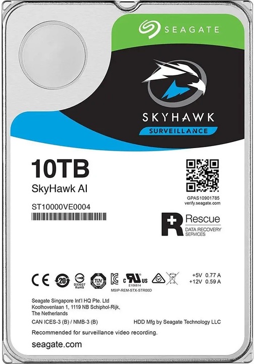 Dysk twardy Seagate SkyHawk Al 10TB SATA III 3,5"
