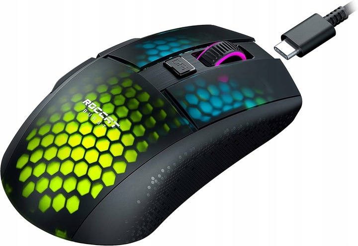 Mysz bezprzewodowa OPTYK ROCCAT Burst Pro Air 19000DPI RGB LED TitanSwitch