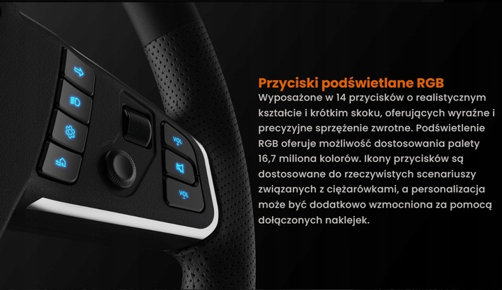 Kierownica do ciężarówki Moza Racing TSW Truck Wheel (TSW) RS060