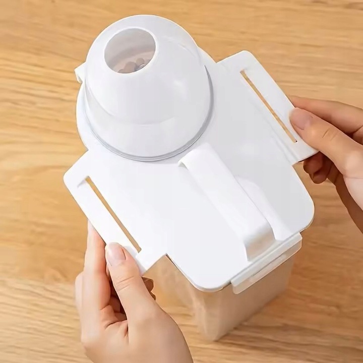 POJEMNIK PUDEŁKO ORGANIZER Z MIARKĄ NA PROSZEK PŁYN DO PRANIA PŁUKANIA 1,8L