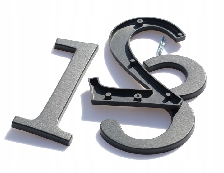 NUMER DOMU, CYFRY NA DOM, LITERY grafit 1