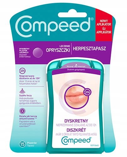 COMPEED INVISIBLE Plastry na opryszczkę 15 szt.