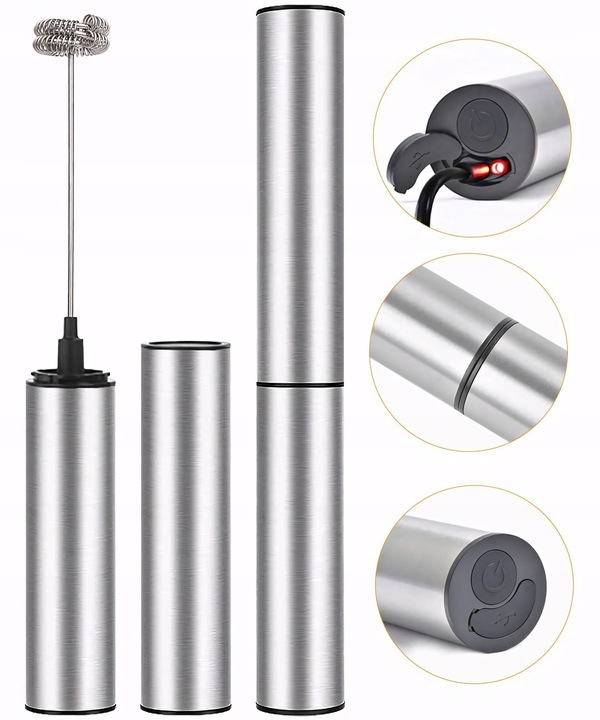 SPIENIACZ UBIJACZ DO MLEKA KAWY STAL NIERDZEWNA 19000 obr./min CICHY