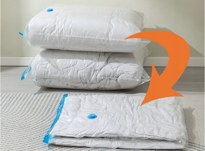 12x WORKI PRÓŻNIOWE DO PAKOWANIA NA UBRANIA POŚCIEL DO WALIZKI 2X POMPKA