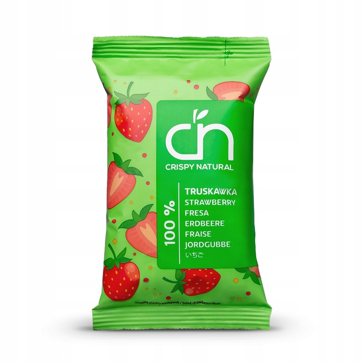 Truskawka 100% 20 szt Suszone owoce Crispy Natural
