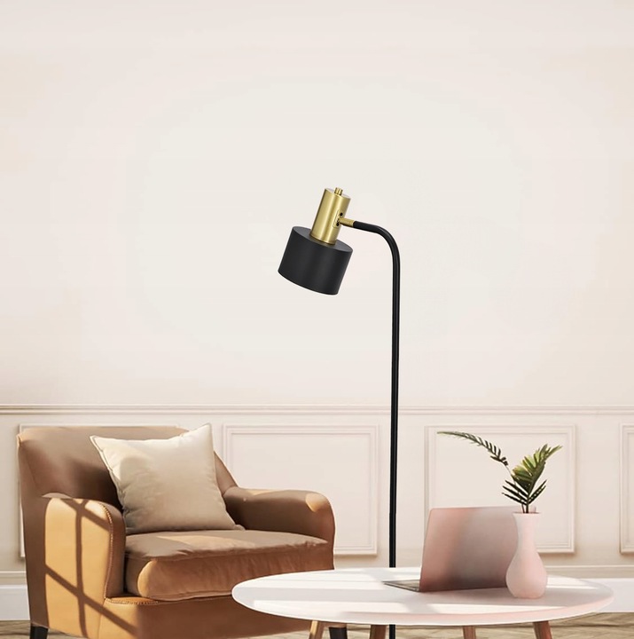 Lampa Stojąca Podłogowa LED Lampka Do Czytania Nocna 1X E27 Włącznik