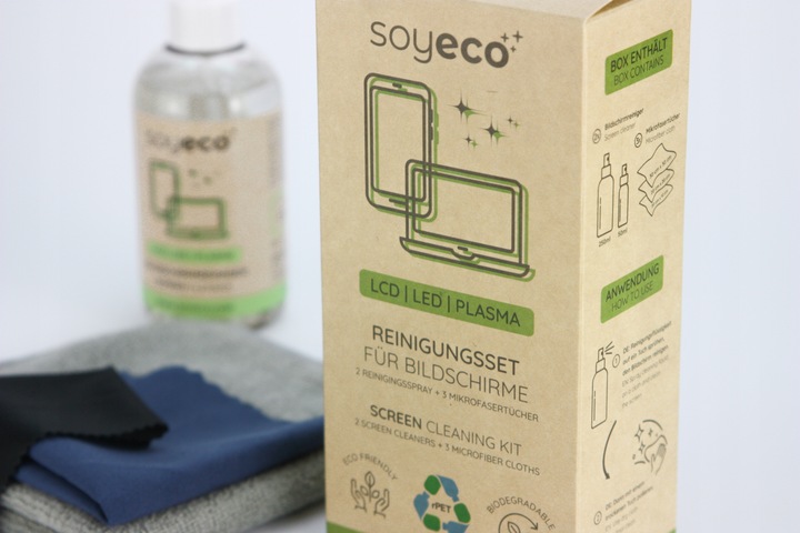 PŁYN DO CZYSZCZENIA EKRANÓW TV LCD LCD MONITORÓW ZESTAW Z MIKROFIBRĄ x3