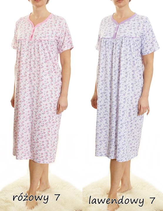 Koszula nocna wygodna PIŻAMA bawełna ELA MEGA PLUS SIZE