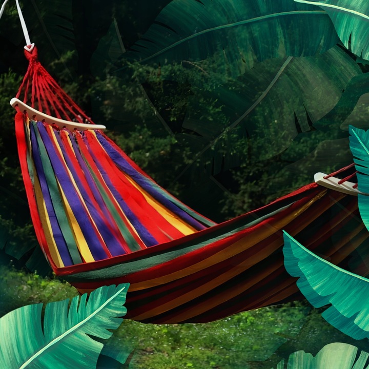 HAMAK OGRODOWY 2 OSOBOWY HUŚTAWKA XXL MOCNY WZMOCNIONY PAŁĄK DUŻY + TORBA