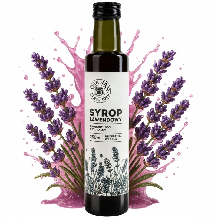 Syrop LAWENDOWY The Jar cukier trzcinowy 250ml