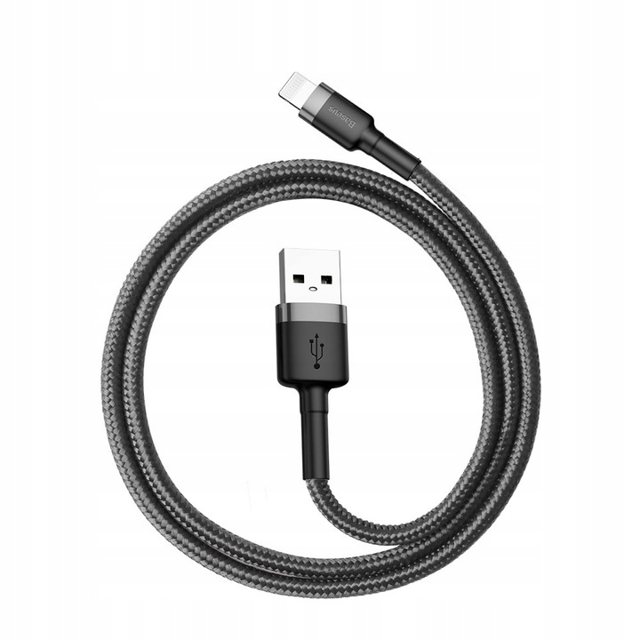 BASEUS KABEL USB LIGHTNING DO IPHONE 2.4A MOCNY W OPLOCIE 0,5M