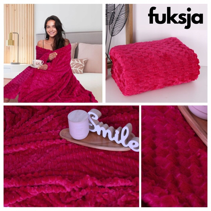 KOC ŚWIĄTECZNY 160X200 NARZUTA NA ŁÓŻKO NA KANAPĘ MIĘKKI PLED Z MIKROFIBRY