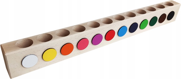 POJEMNIK ORGANIZER SORTER NA KREDKI 12 KOLORÓW