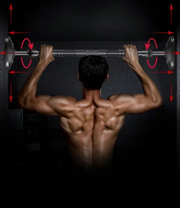 DRĄŻEK DO PODCIĄGANIA drążek ROZPOROWY do ćwiczeń REGULOWANY STALOWY 69-100