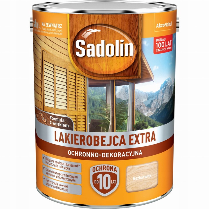 Sadolin Lakierobejca Extra Bezbarwny poj. 5L