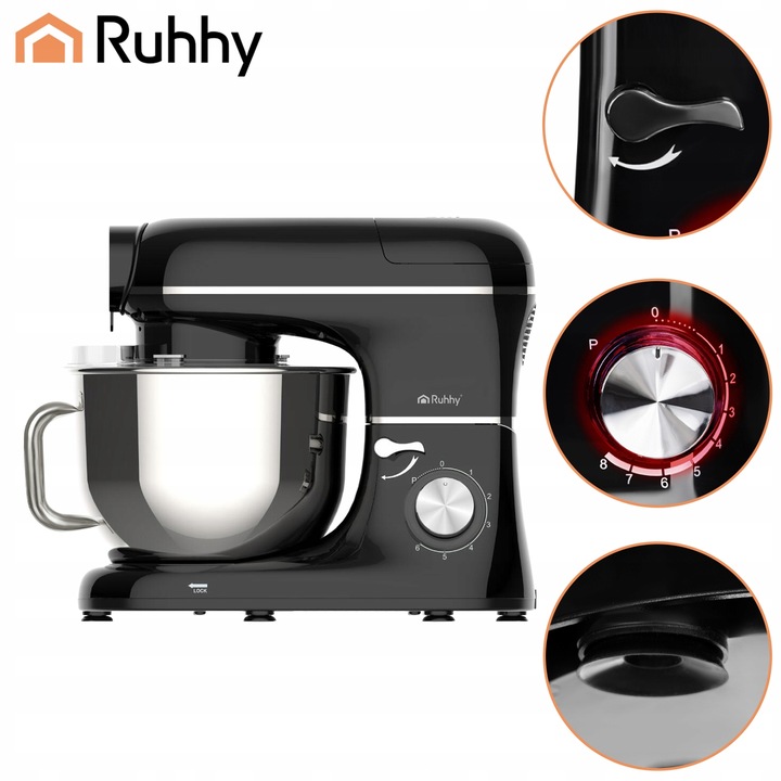Robot Planetarny Kuchenny RUHHY z Blenderem Maszynka do Mielenia Mięsa
