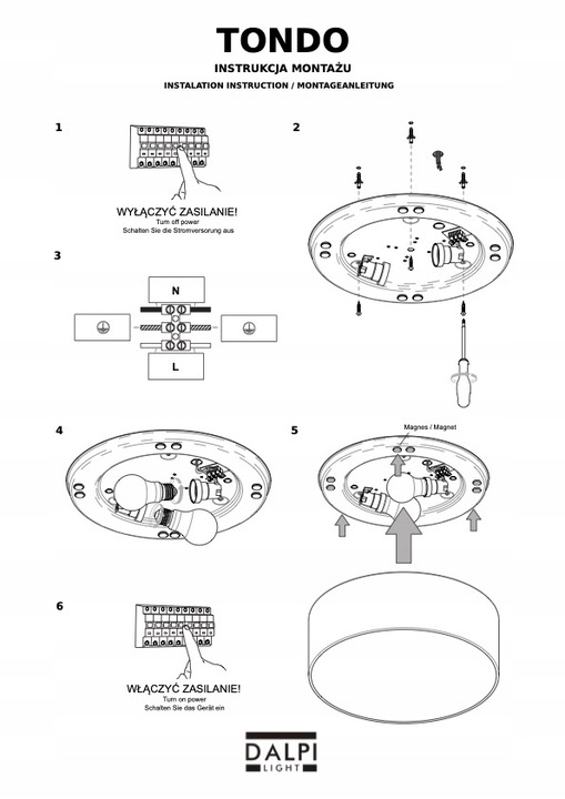 Plafon kremowy ecru duży 50cm abażur tkanina plexi 3xE27 do sypialni
