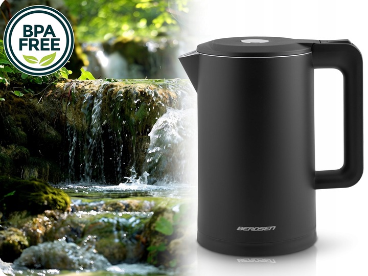 CZAJNIK ELEKTRYCZNY BEZPRZEWODOWY MODNY 1,7L BERDSEN