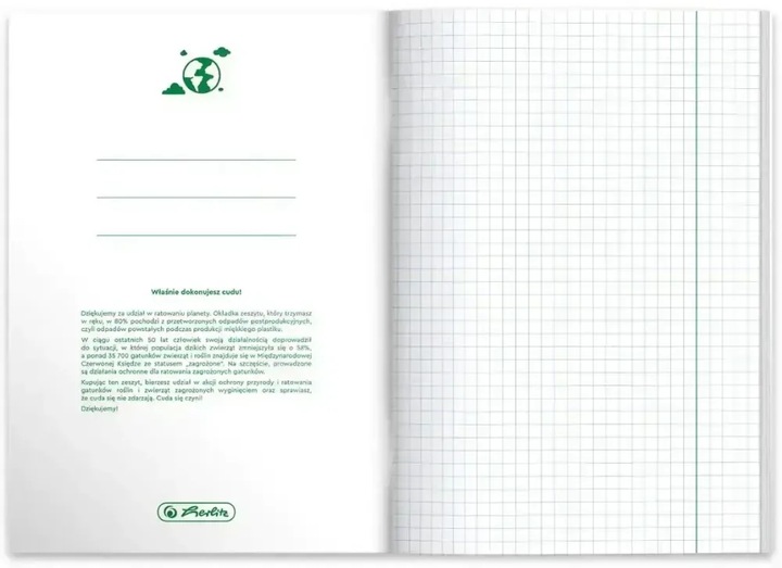 8x Zeszyty tematyczne ze ściągą A5 60 kartek przedmiotowe HERLITZ do szkoły