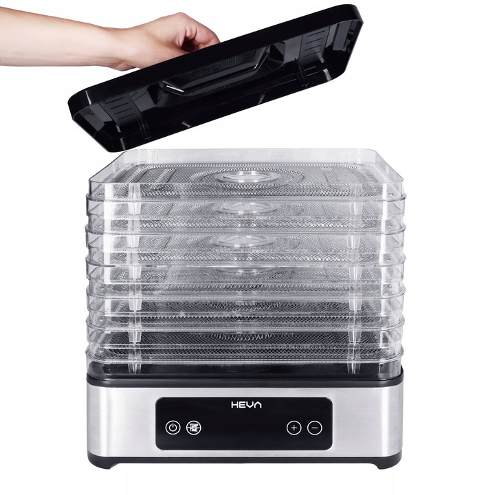 Suszarka do grzybów owoców 450W +TIMER REGULACJA +6 SIT ZE STALI