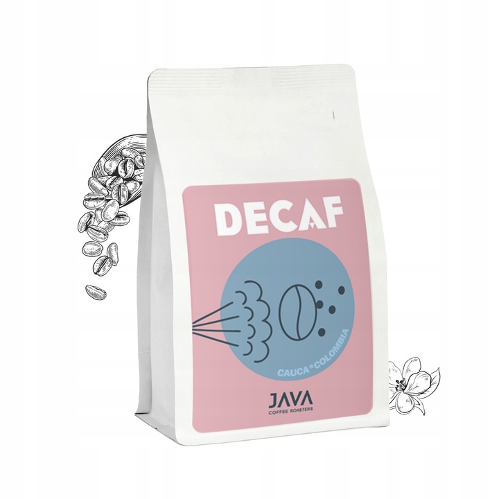 Kawa ziarnista bezkofeinowa Java Decaf Kolumbia Cauca FILTR 250g