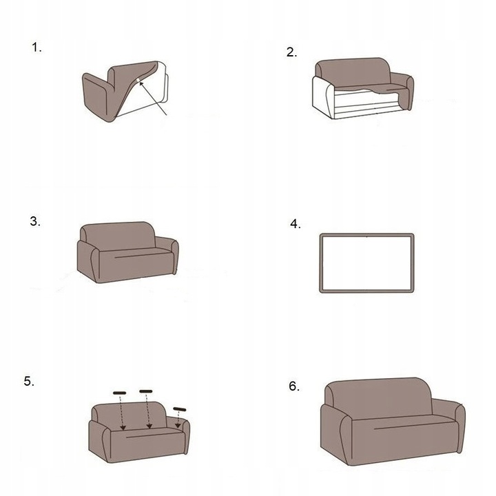 POKROWIEC NA KANAPĘ SOFĘ NAROŻNIK ELASTYCZNY WELUR PLUSZ 190-230 OEKO TEX