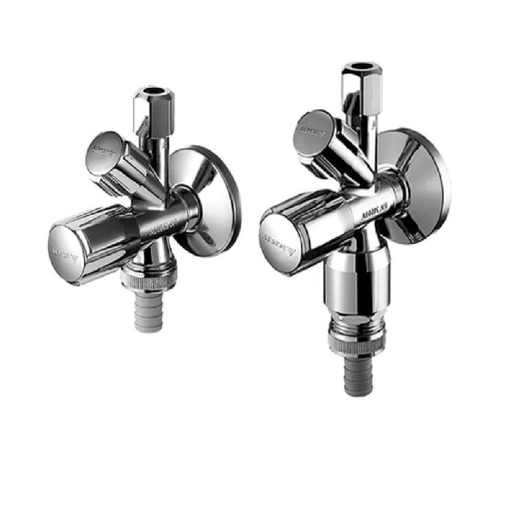 ZAWÓR KĄTOWY KOMBINOWANY 1/2"x3/4"x3/8 ZMYWARKA PRALKA KRAN BATERIA SCHELL