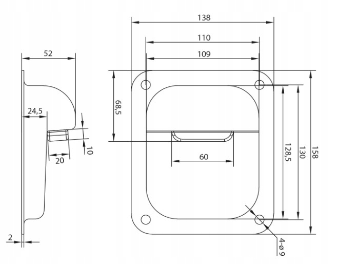 Ogranicznik stoper odbój gumowy do bramy skrzydłowej opór do bramy