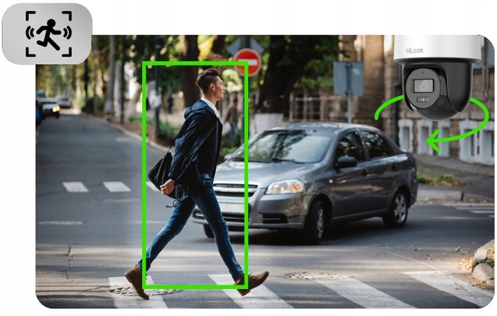 Kamera Obrotowa IP 4Mpx Zewnętrzna HiLook by Hikvision Audio + Autotracking
