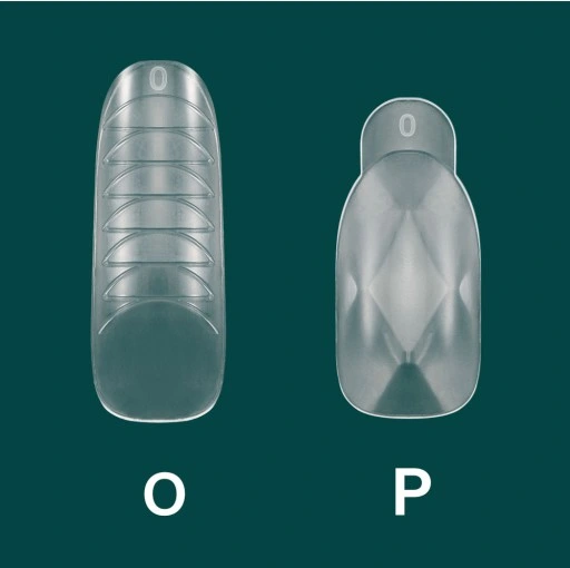 ZESTAW Formy DUAL DO AKRYLOŻELU 12 rodzajów MIGDAŁ pędzelek zaciskarka