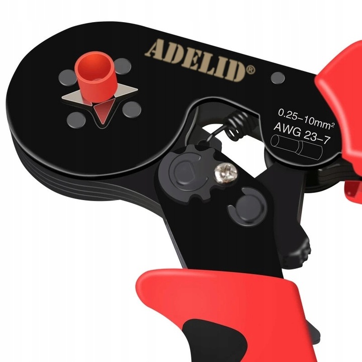 ZACISKARKA PRASKA DO KONEKTORÓW KOŃCÓWEK KABLI PRZEWODÓW + 1300