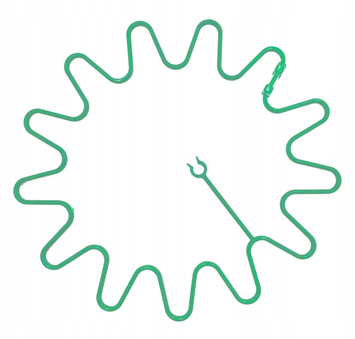 OBEJMA DO ROŚLIN FI 6 ZIELONA 50 SZT.