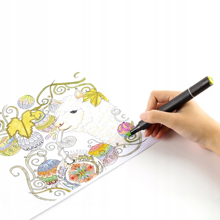 Markery Alkoholowe Dwustronne Zestaw 80szt + Torba