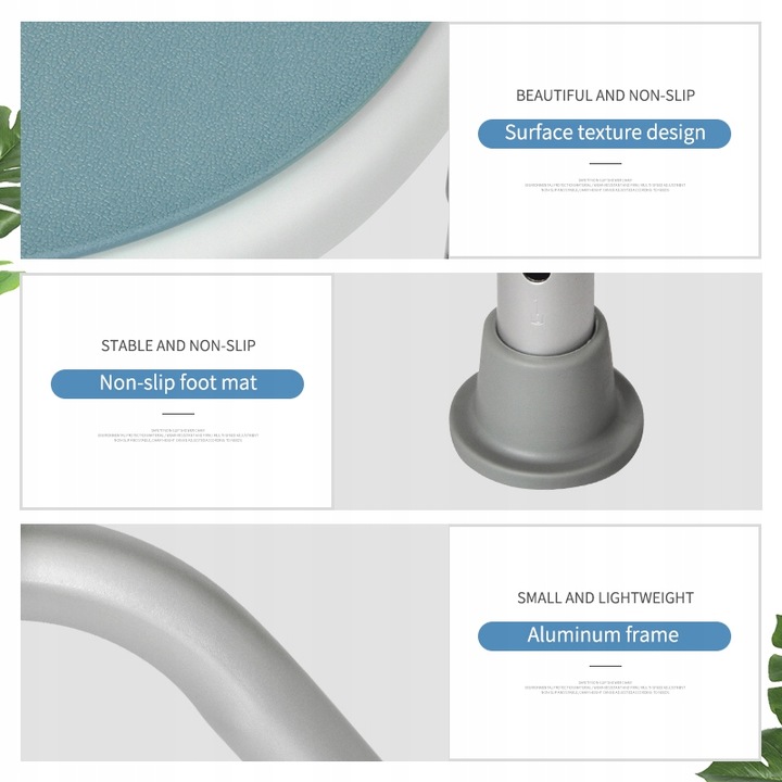 KRZESŁO POD PRZYSZNIC OBROTOWE TABORET OKRĄGŁY STOŁEK DO WANNY DLA SENIORA