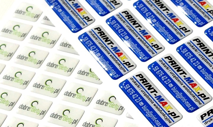 Wypukłe naklejki 3D PREMIUM - 100szt / do 10cm2