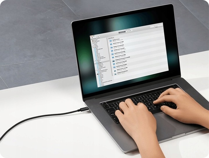 BASEUS MOCNY KABEL USB-C SZYBKIE ŁADOWANIE PRZEWÓD TYP-C 240W PD 3.1 QC 1M