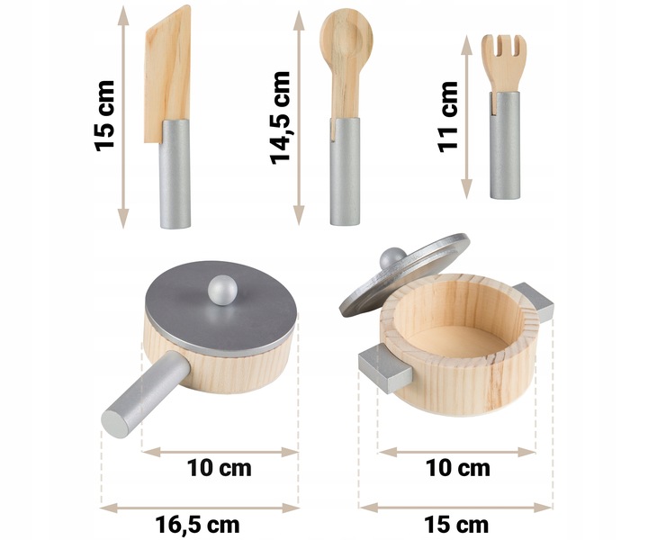 ZESTAW KUCHNIA DREWNIANA DLA DZIECI KUCHENKA RETRO DUŻA PALNIKI + ACKESORIA