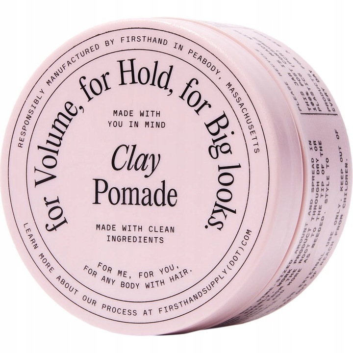 Glinka Pomada do włosów Firsthand Matowa MOCNA Clay Pomade Pasta 88ml