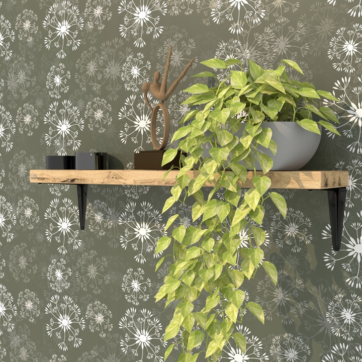 Czarny wspornik półki 200 X 250 mm podpórka konsola do półki ściennej