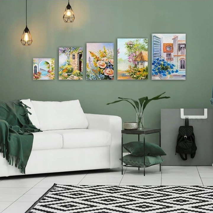 8szt PŁÓTNO MALARSKIE 30x40 PODOBRAZIE DO MALOWANIA NA SZTYWNYM PODKŁADZIE