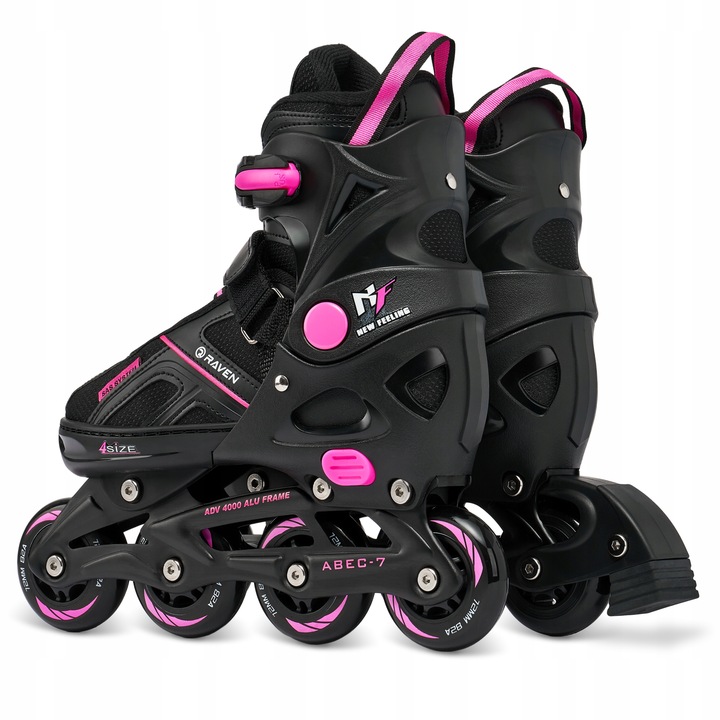 Rolki Regulowane RAVEN Pulse Black/Fuchsia 37-40
