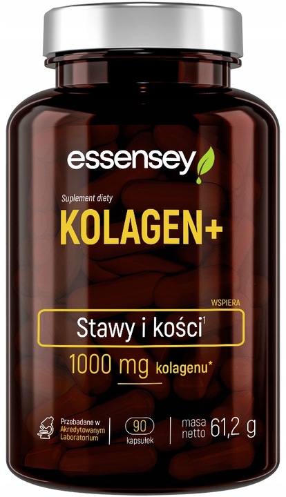 Essensey KOLAGEN NATURALNY + WITAMINA C ZDROWE WŁOSY SKÓRA 90 KAPS