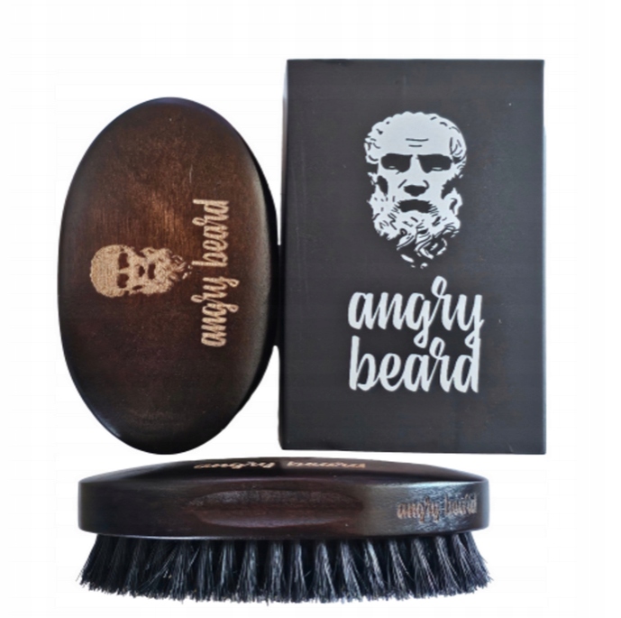 Zestaw Szampon Odżywka Olejek BY MY BEARD + Szczotka Angry Beard Do Brody