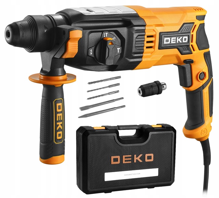 WIERTARKA UDAROWA MŁOTOWIERTARKA MOCNA WIERTARKA Z UDAREM SDS+ PLUS DEKO