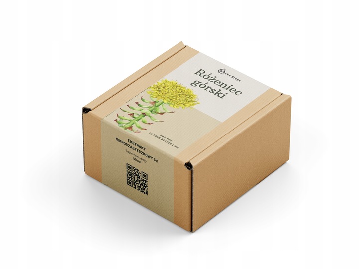 Różeniec Górski Krople Ekstrakt Mikrocząsteczkowy Adaptogeny Suplement 50ml