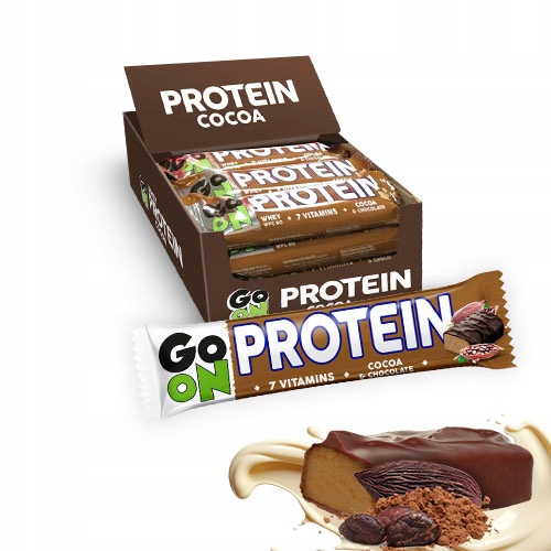 Baton proteinowy 20% GO ON kakaowy 50g - Zestaw 24